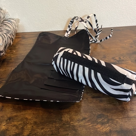 NEW Zebra Print Cosmetic Brush Holder and Bag! CAN BE PERSONALIZED! - Picture 7 of 16